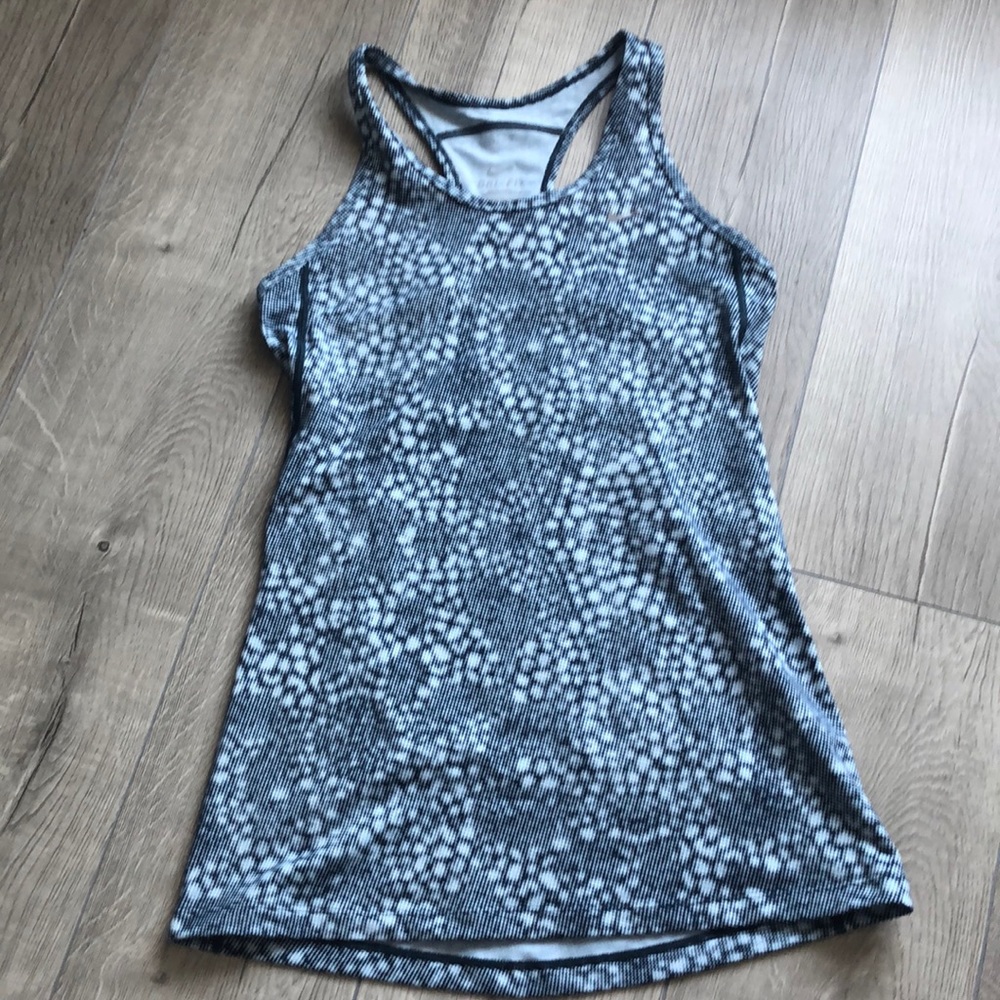 Women's Nike Dri-Fit Digital Tank Top Blue Navy - Small